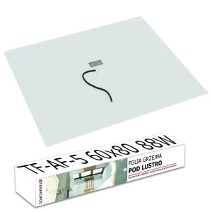 Folia grzewcza pod lustro 54x80cm 88W